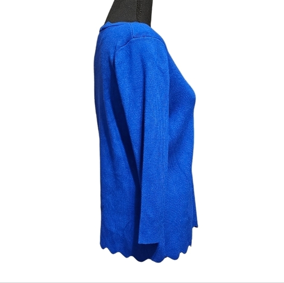 Cable & Gauge Royal Blue Pull Over Top 70% Rayon 30 % Polyester Size M - Picture 3 of 8